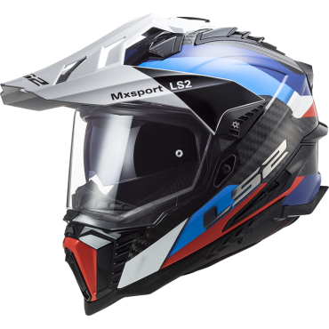 Cestovní moto helma endurová karbonová