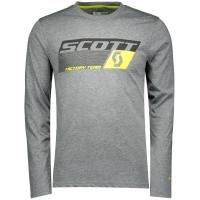 T-S. DRI FACTORY TEAM l/sl dark grey melange/sulphur yell