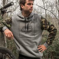 CHAPPED CAMO PULLOVER FLEECE HTR GRAPH