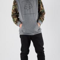 CHAPPED CAMO PULLOVER FLEECE HTR GRAPH