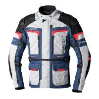 Pro Series Adventure-X CE Mens Textile Jacket Silver / Blue / Red